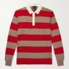 Striped Merino Wool Polo Shirt Striped Merino Wool Polo Shirt
