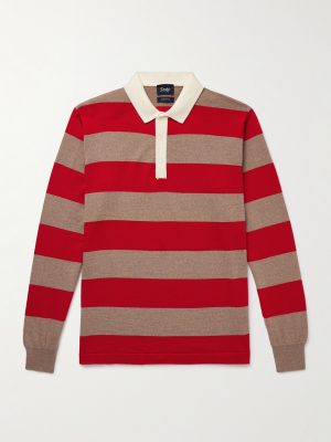 Striped Merino Wool Polo Shirt Striped Merino Wool Polo Shirt