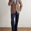 Mk. VII Games Unstructured Prince of Wales Checked Virgin Wool Blazer - OU Mk. VII Games Unstructured Prince of Wales Checked Virgin Wool Blazer - OU