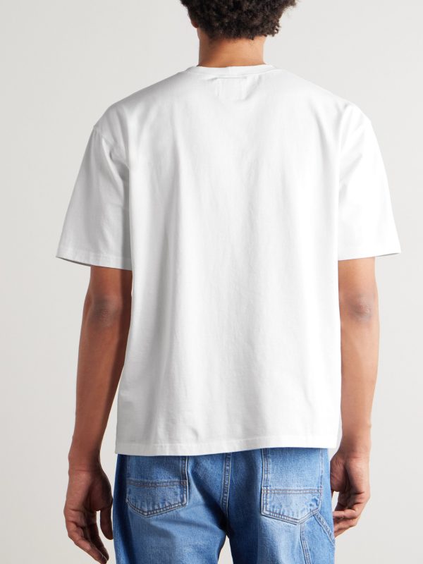 Embroidered Cotton-Jersey T-Shirt - BK
