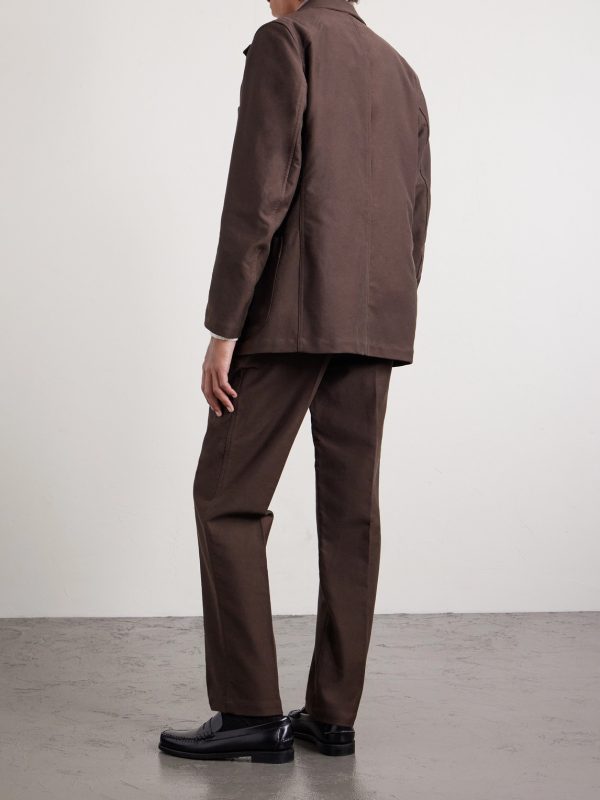 Western Games Pleated Cotton-Twill Suit Trousers - BK