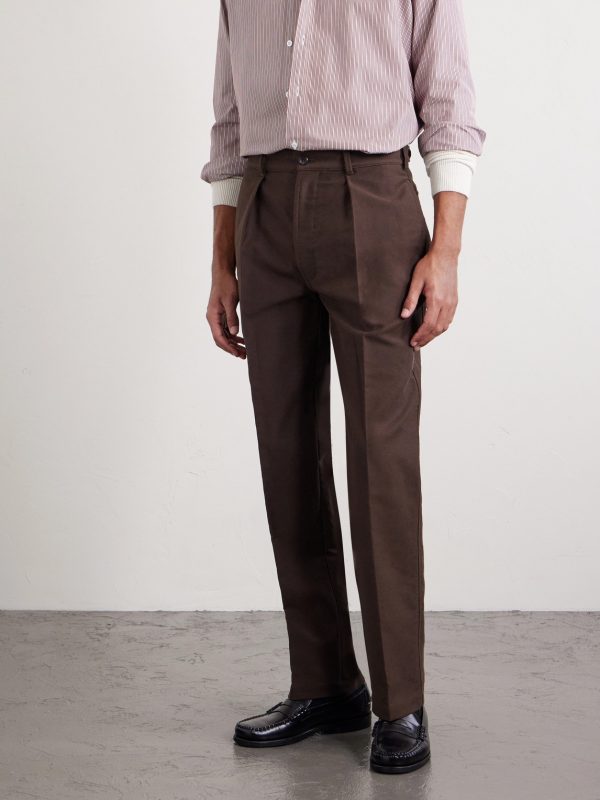 Western Games Pleated Cotton-Twill Suit Trousers - FR