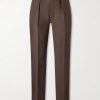 Western Games Pleated Cotton-Twill Suit Trousers