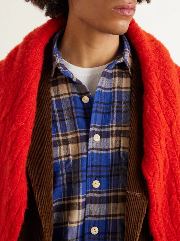 Checked Brushed Cotton-Flannel Shirt - CU Checked Brushed Cotton-Flannel Shirt - CU