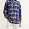 Checked Brushed Cotton-Flannel Shirt - FR Checked Brushed Cotton-Flannel Shirt - FR