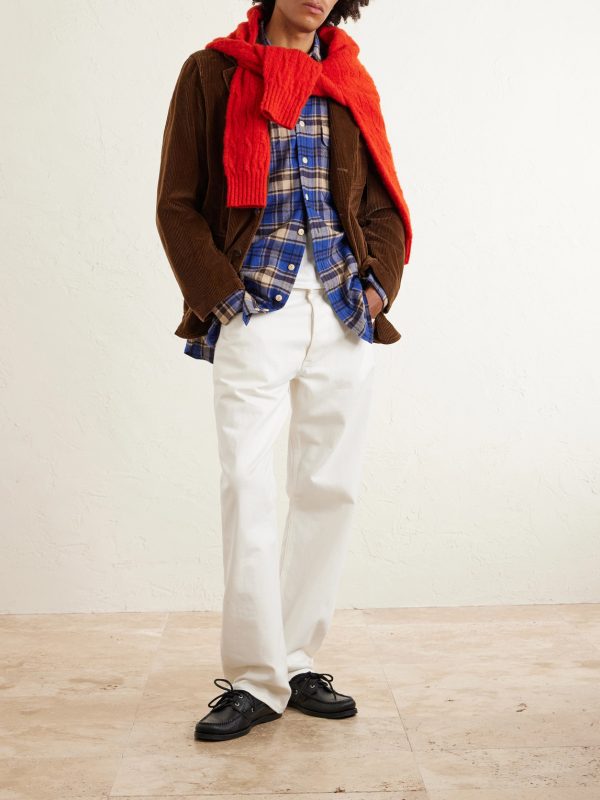 Checked Brushed Cotton-Flannel Shirt - OU Checked Brushed Cotton-Flannel Shirt - OU