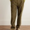Games Tapered Pleated Cotton-Corduroy Trousers - FR Games Tapered Pleated Cotton-Corduroy Trousers - FR