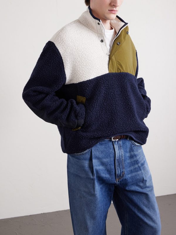 Fleece and Shell Half-Placket Jacket - FR Fleece and Shell Half-Placket Jacket - FR