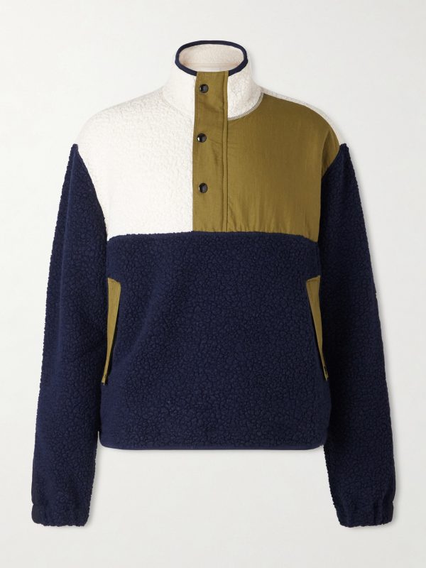 Fleece and Shell Half-Placket Jacket Fleece and Shell Half-Placket Jacket
