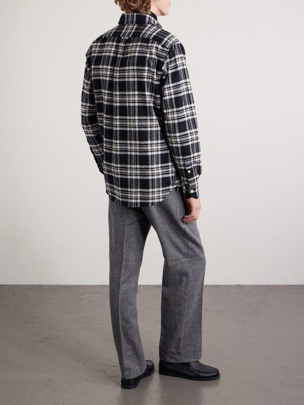 Checked Cotton-Flannel Shirt - BK Checked Cotton-Flannel Shirt - BK