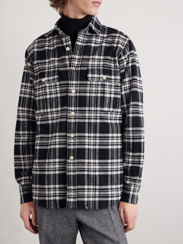 Checked Cotton-Flannel Shirt - FR Checked Cotton-Flannel Shirt - FR