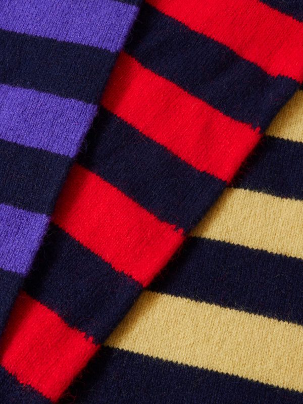 Striped Wool Scarf - CU