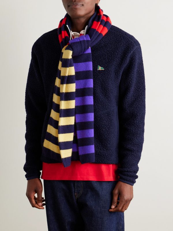Striped Wool Scarf - OU