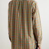 Button-Down Collar Checked Cotton-Madras Shirt - BK
