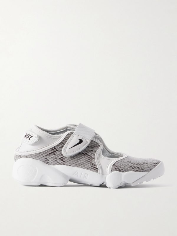 Air Rift's Split-Toe Snake-Effect Leather Sneakers Air Rift's Split-Toe Snake-Effect Leather Sneakers
