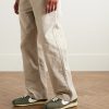 LD-1000 Leather-Trimmed Brushed-Suede Sneakers - OU