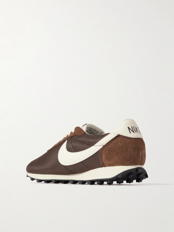 LD-1000 Leather and Suede-Trimmed Mesh Sneakers - BK LD-1000 Leather and Suede-Trimmed Mesh Sneakers - BK
