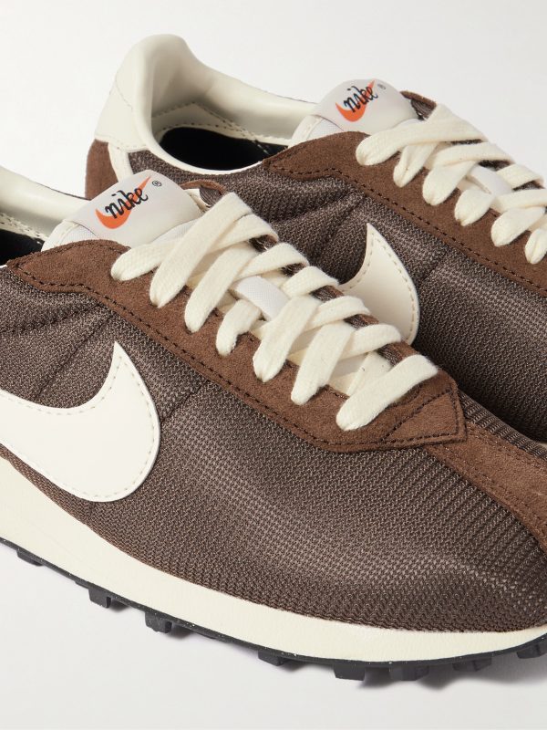 LD-1000 Leather and Suede-Trimmed Mesh Sneakers - CU LD-1000 Leather and Suede-Trimmed Mesh Sneakers - CU
