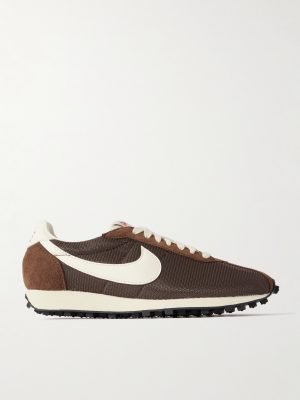 LD-1000 Leather and Suede-Trimmed Mesh Sneakers LD-1000 Leather and Suede-Trimmed Mesh Sneakers