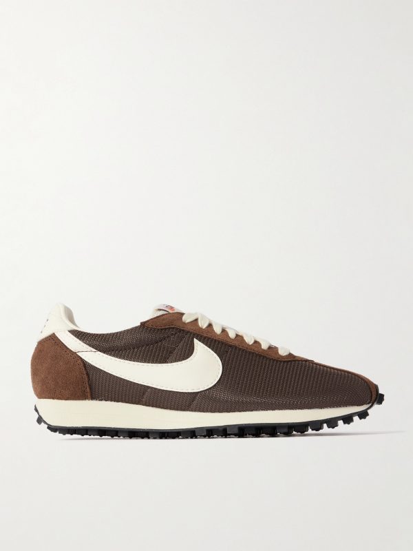 LD-1000 Leather and Suede-Trimmed Mesh Sneakers LD-1000 Leather and Suede-Trimmed Mesh Sneakers