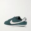 Cortez Suede-Trimmed Nubuck Sneakers - BK Cortez Suede-Trimmed Nubuck Sneakers - BK
