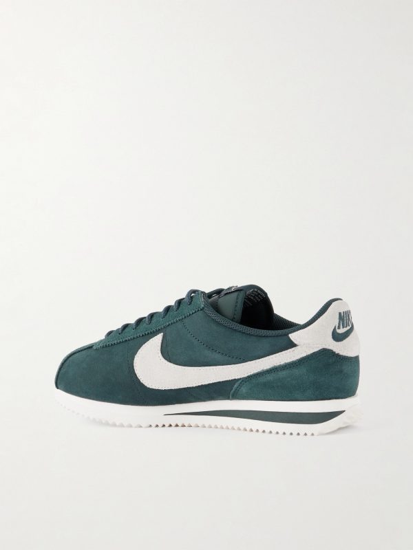 Cortez Suede-Trimmed Nubuck Sneakers - BK Cortez Suede-Trimmed Nubuck Sneakers - BK