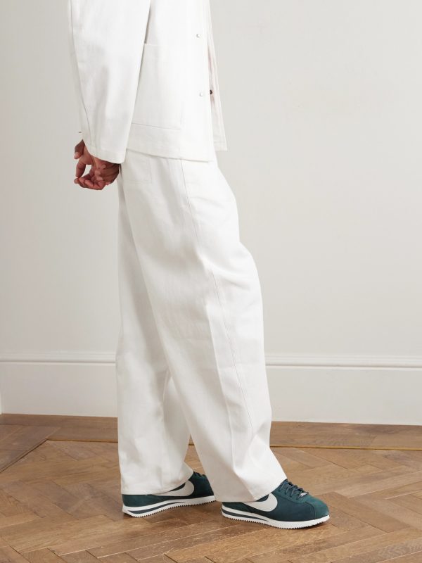 Cortez Suede-Trimmed Nubuck Sneakers - OU Cortez Suede-Trimmed Nubuck Sneakers - OU