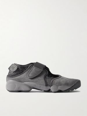 Air Rift Split-Toe Mesh-Trimmed Suede Sneakers Air Rift Split-Toe Mesh-Trimmed Suede Sneakers