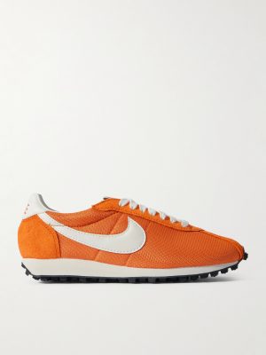 LD-1000 Leather and Suede-Trimmed Mesh Sneakers LD-1000 Leather and Suede-Trimmed Mesh Sneakers