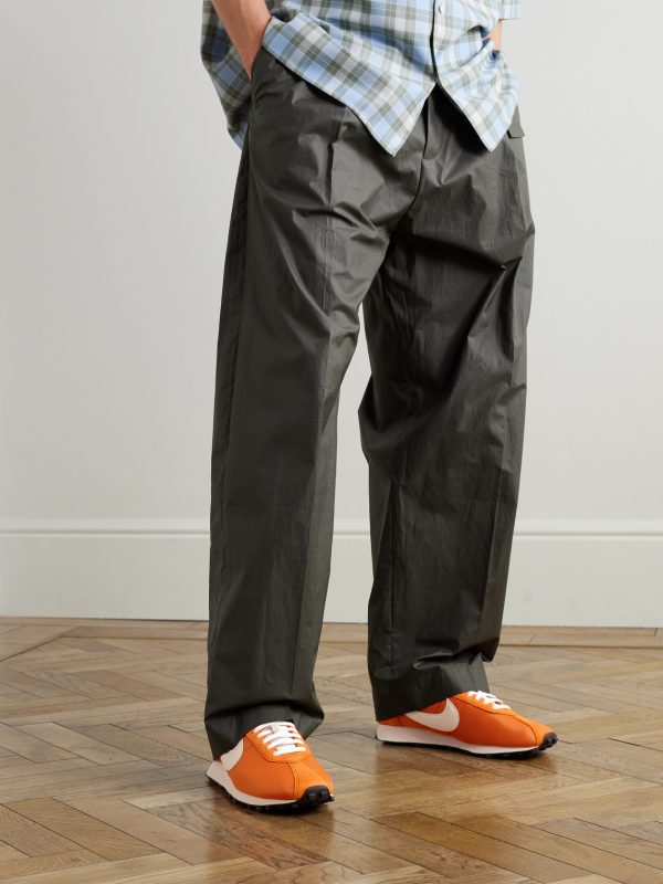 LD-1000 Leather and Suede-Trimmed Mesh Sneakers - OU LD-1000 Leather and Suede-Trimmed Mesh Sneakers - OU