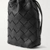 Intrecciato Full-Grain Leather Pouch - BK Intrecciato Full-Grain Leather Pouch - BK