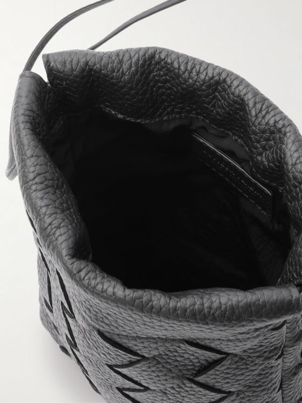 Intrecciato Full-Grain Leather Pouch - E1 Intrecciato Full-Grain Leather Pouch - E1