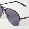 Amelia Aviator-Style Metal Sunglasses - CU Amelia Aviator-Style Metal Sunglasses - CU