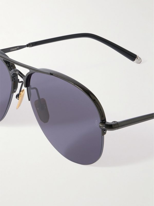Amelia Aviator-Style Metal Sunglasses - CU Amelia Aviator-Style Metal Sunglasses - CU
