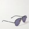 Amelia Aviator-Style Metal Sunglasses - FR Amelia Aviator-Style Metal Sunglasses - FR