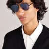 Amelia Aviator-Style Metal Sunglasses - OU Amelia Aviator-Style Metal Sunglasses - OU