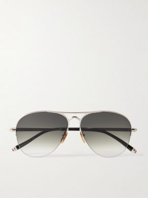 Amelia Aviator-Style Silver- and Gold-Tone Sunglasses Amelia Aviator-Style Silver- and Gold-Tone Sunglasses