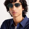 Amelia Aviator-Style Silver- and Gold-Tone Sunglasses - OU Amelia Aviator-Style Silver- and Gold-Tone Sunglasses - OU