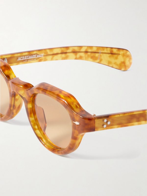 Kellerman Round-Frame Tortoiseshell Acetate Sunglasses - CU