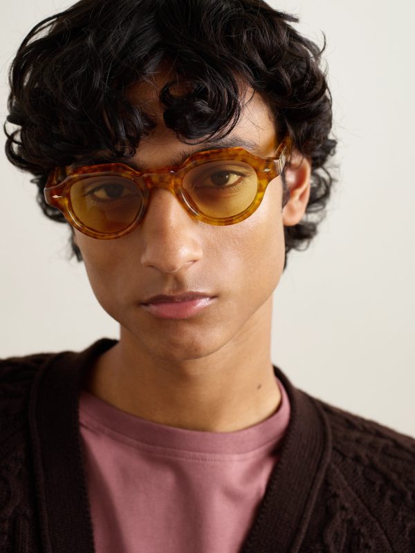 Kellerman Round-Frame Tortoiseshell Acetate Sunglasses - OU