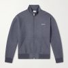Alda Logo-Embroidered Cotton-Blend Zip-Up Sweatshirt Alda Logo-Embroidered Cotton-Blend Zip-Up Sweatshirt