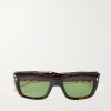 Corniche Square-Frame Acetate Sunglasses