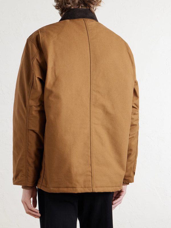 OG Arctic Logo-Appliquéd Corduroy-Trimmed Cotton-Canvas Jacket - BK