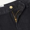 Double-Knee Distressed Straight-Leg Organic Jeans - E1