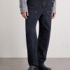 Double-Knee Distressed Straight-Leg Organic Jeans - FR