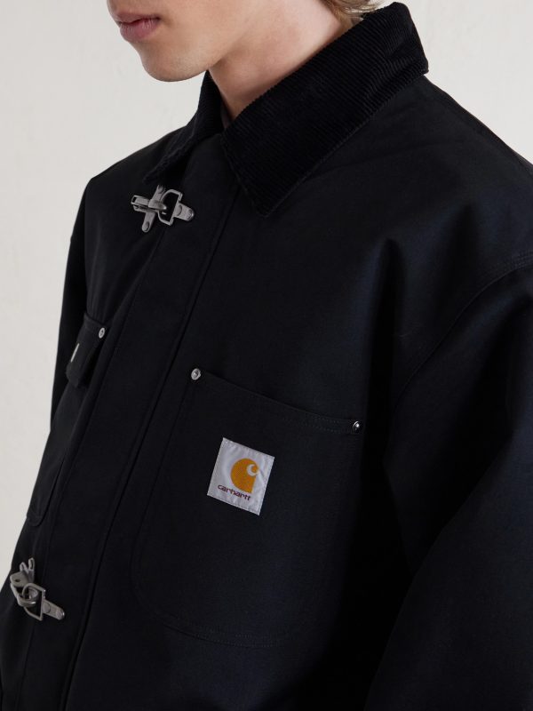 Adair Logo-Appliquéd Corduroy-Trimmed Padded CORDURA® Jacket - CU Adair Logo-Appliquéd Corduroy-Trimmed Padded CORDURA® Jacket - CU