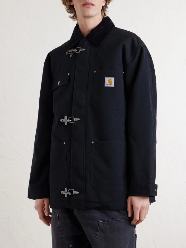 Adair Logo-Appliquéd Corduroy-Trimmed Padded CORDURA® Jacket - FR Adair Logo-Appliquéd Corduroy-Trimmed Padded CORDURA® Jacket - FR