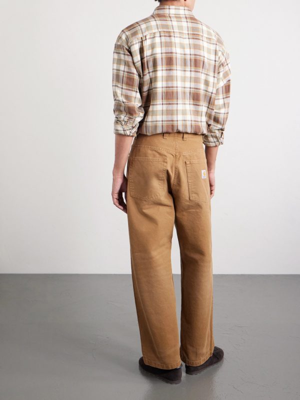 Brandon Straight-Leg Cotton-Canvas Trousers - BK Brandon Straight-Leg Cotton-Canvas Trousers - BK