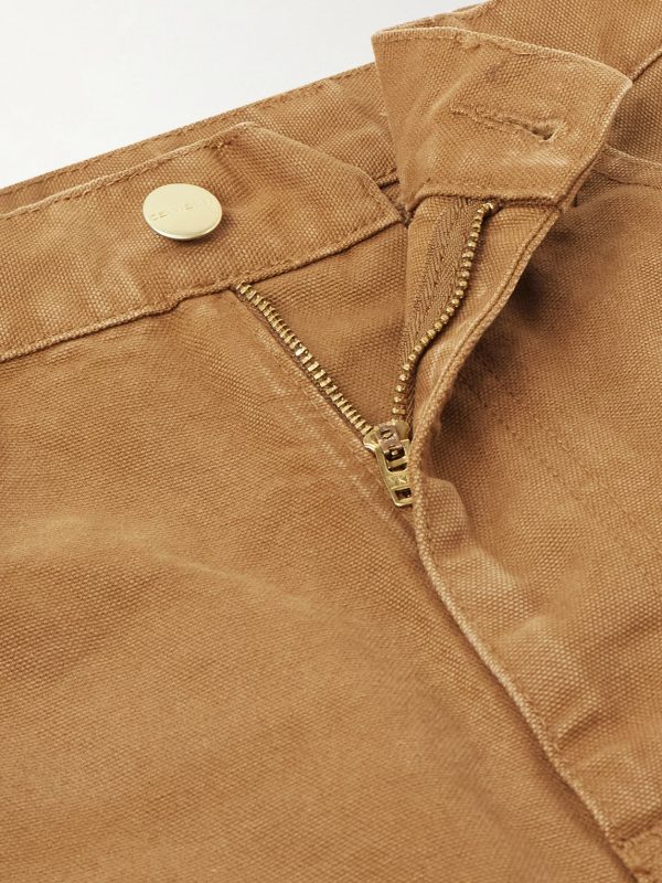 Brandon Straight-Leg Cotton-Canvas Trousers - E1 Brandon Straight-Leg Cotton-Canvas Trousers - E1