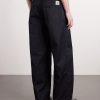 Brady Double Knee Straight-Leg Twill Trousers - BK